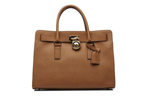 michael kors hamilton lg ew satchel vanilla|michael kors leather satchel.